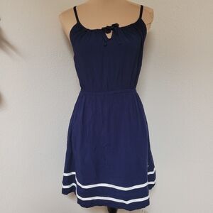 Teenie Weenie All That Bear Navy and Whie Dress